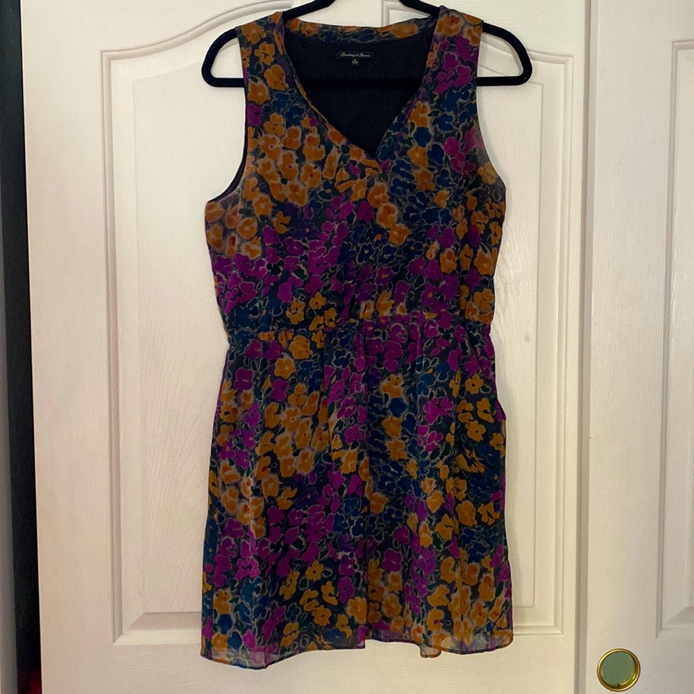 Madewell silk and polyester floral dress